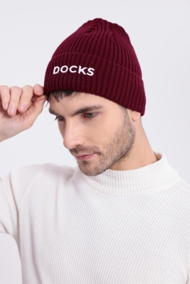 Docks Yumuşak Dokulu Unisex Bordo Bere