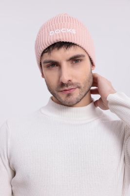 Docks Yumuşak Dokulu Unisex Pembe Bere