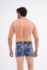 Docks Erkek 3'lü Boxer Regular Fit  Dijital Baskı Mavi