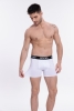 Docks Erkek 3'lü Boxer Regular Fit Beyaz Model Siyah Detay