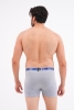 Docks Erkek 3'lü Boxer Regular Fit Gri Model Mavi Kemer
