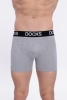 Docks Erkek 3'lü Boxer Regular Fit Gri Model Siyah Detay