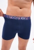 Docks Erkek 3'lü Boxer Regular Fit Mavi Desen Premium
