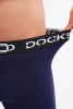 Docks Erkek 3'lü Boxer Regular Fit Mavi Model Siyah Kemer