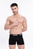 Docks Erkek 3'lü Boxer Regular Fit Siyah Model Beyaz Detay