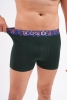 Docks Erkek 3'lü Boxer Regular Fit Yeşil Model Desenli Kemer