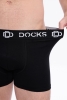 Docks Erkek 3'lü Boxer Regular Fit Siyah Model Logo Detaylı