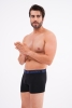 Docks Erkek 3'lü Boxer Regular Fit Siyah Model Mavi Detay