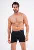 Docks Erkek 3'lü Boxer Regular Fit Siyah Model Mavi Şerit