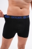 Docks Erkek 3'lü Boxer Regular Fit Siyah Model Mavi Şerit