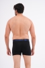 Docks Erkek 3'lü Boxer Regular Fit Siyah Model Mavi Şerit