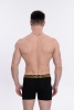 Docks Erkek 3'lü Boxer Regular Fit Siyah Model Sarı Detay