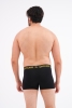Docks Erkek 3'lü Boxer Regular Fit Siyah Model Sarı Premium