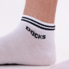 DOCKS Patik Spor Beyaz Çorap – Siyah Şeritli (12’li Paket)