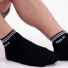 DOCKS Patik Spor Siyah Çorap –  Beyaz Şeritli (6’lı Paket)