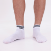DOCKS Spor Beyaz Çorap – Siyah Şeritli (12’li Paket)