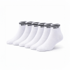DOCKS Spor Beyaz Çorap – Siyah Şeritli (6’lı Paket)