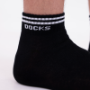 DOCKS Spor Siyah Çorap – Beyaz Şeritli (12’li Paket)