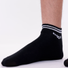 DOCKS Spor Siyah Çorap – Beyaz Şeritli (6’lı Paket)
